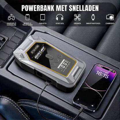 Startbooster met luchtcompressor